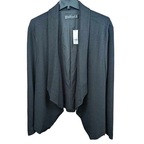 New York & Company Blazer XXL Open Front Women's Jacket Waterfall Drape Design - Picture 1 of 11